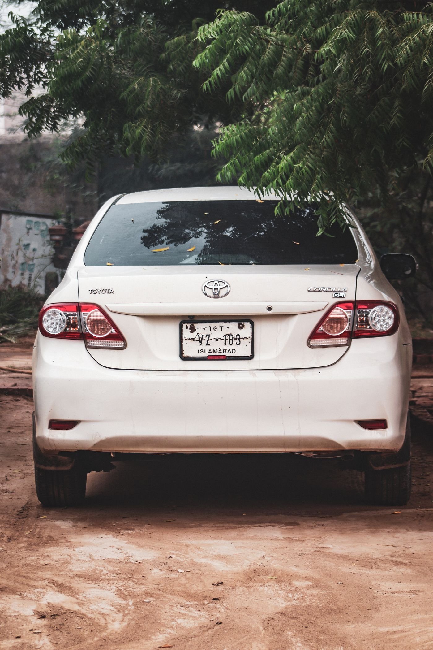 A car being inspected before auction